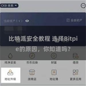 比特派安全教程 选择Bitpie的原因，你知道吗？