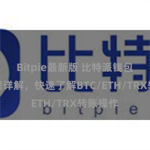 Bitpie最新版 比特派钱包转账教程详解，快速了解BTC/ETH/TRX转账操作