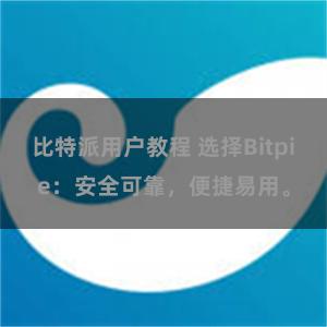 比特派用户教程 选择Bitpie：安全可靠，便捷易用。