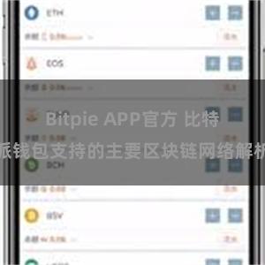 Bitpie APP官方 比特派钱包支持的主要区块链网络解析