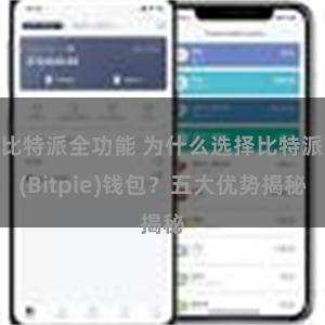 比特派全功能 为什么选择比特派(Bitpie)钱包？五大优势揭秘