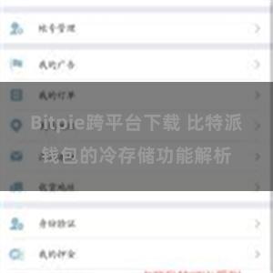 Bitpie跨平台下载 比特派钱包的冷存储功能解析