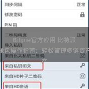 Bitpie官方应用 比特派钱包操作指南：轻松管理多链资产