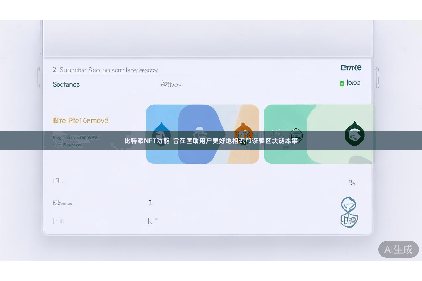 比特派NFT功能 旨在匡助用户更好地相识和诳骗区块链本事