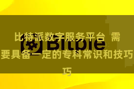 比特派数字服务平台  需要具备一定的专科常识和技巧